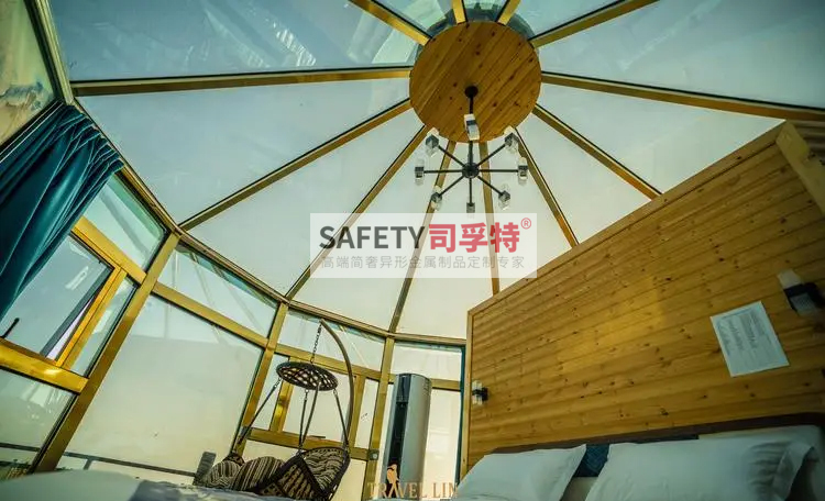 精制鋼透明民宿屋，仰望星空如夢似幻，浪漫至極(圖1)